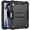 Black, variant on 3 Layers Multi-Functional Case For iPad (A16) 11th / 10th Generation Shockproof Cover Built-in Kickstand & Pencil Holder