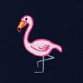 thumbnail image 2 of Dalix Flamingo Embroidered Zip Hoodie Fleece Long Sleeve Pocket Warm Soft Mens in Navy Blue XL X-Large, 2 of 5