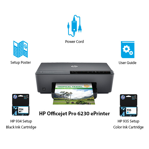 Hp Officejet Pro 6230 Color Eprinter W Thermal Inkjet Print