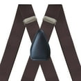 thumbnail image 6 of Suspenders for Men 4 Clips Elastic Straps 1.38 Inches Wide Solid Color Adjustable Heavy Duty Pants Brace Adult for Work Womens Brown, 6 of 7
