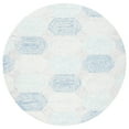 thumbnail image 2 of SAFAVIEH Abstract Jahn Geometric Area Rug, Ivory/Blue, 6' x 6' Round, 2 of 10