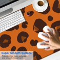 thumbnail image 2 of Long Mouse Pads for Desk,Orange and Brown Of Leopard Print Desk Mats on Top Of Desks, Desk Mouse Pad Extra Large with 3mm Non-Slip Base and Stitched Edge for Gaming,Office,Work,Home 47.3"x23.6", 2 of 6