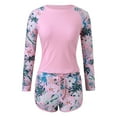 thumbnail image 3 of 2025 Femmes Ensemble 2 Pcs Long Maillot Dermoprotecteur Maillot Dermoprotecteur avec Maillot Dermoprotecteur Intégré Maillots Dermoprotecteur Garçon Upf 50+ Chandail de Bain Gardes pour Hommes Manches Courtes avec Short Garçon, 3 of 7
