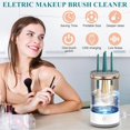 thumbnail image 2 of Automatic Makeup Brush Cleaner Electric Cosmetic Brush Cleaning Machine Makeup Brush Cleaning Tool Perfect Gift for Mom, Wife, 2 of 5