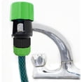thumbnail image 1 of Conector de manguera para grifo de riego de jardín, conector de manguera, conector de grifo mezclador, adaptador de manguera para interior y exterior, 1 unidad verde, 1 of 5