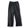 thumbnail image 2 of Collections Etc Samanthas Style Shoppe Women's Elastic Waist Comfortable Cropped Capri Pants, Black, Large, 2 of 8