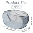 thumbnail image 4 of Cestas de lavandería plegables, cesta de lavandería plegable con bolsillo, cestas emergentes duraderas, asas reforzadas, cesto para ropa sucia para lavandería, 4 of 5