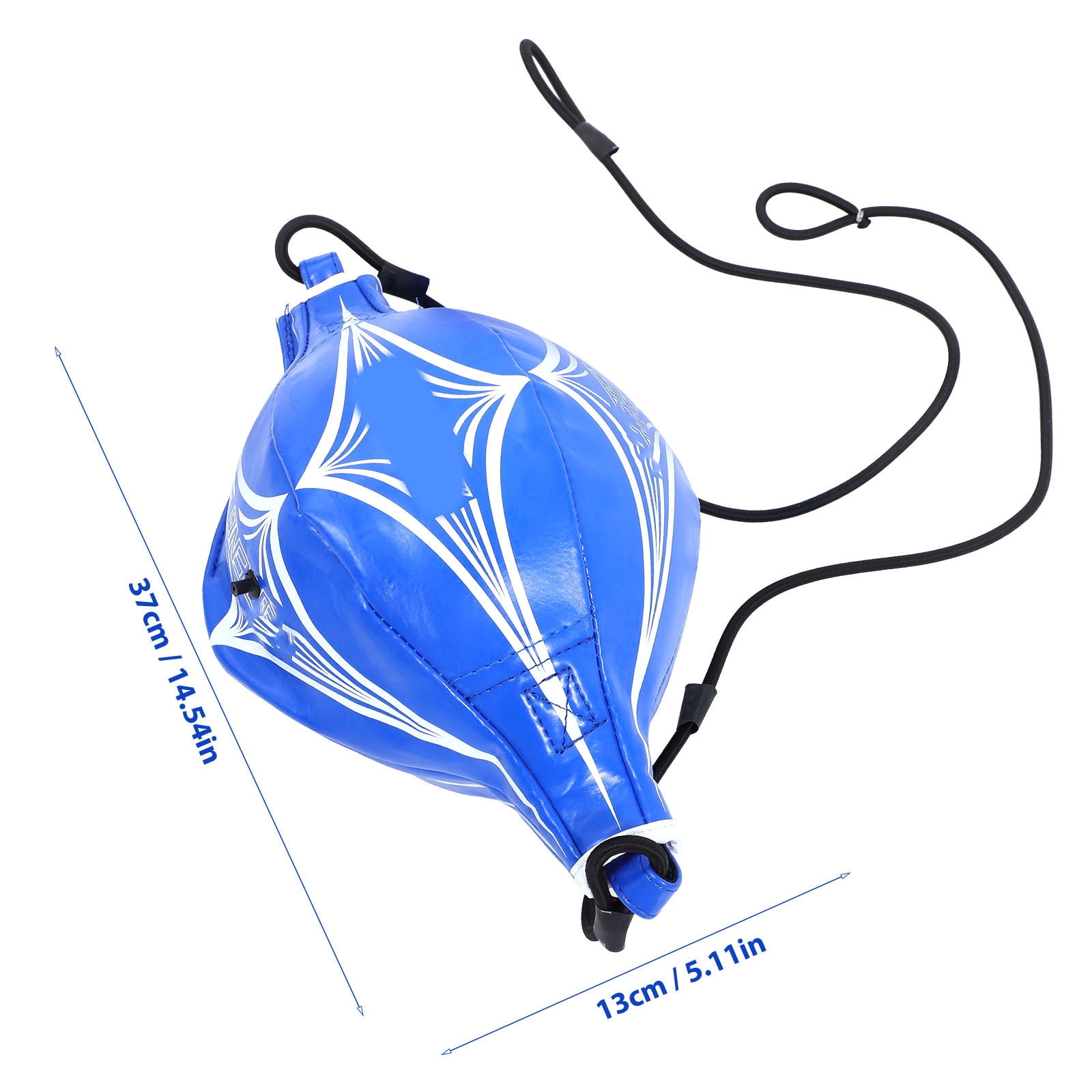 WEUVEB Blue Boxing Bag Double End Ball for Workout with Reinforced Seams and Balanced Accurate Rebounds