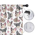 thumbnail image 4 of Blackout Kids Curtains,Bulldog Dog and Love Heart Childrens Insulated Curtains Set Of 2,Bedroom Essentials,Toddler Room Decor 42"x54"(106x137cm), 4 of 4