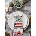 thumbnail image 2 of Puerto Rican Flag Cloth Napkins Set of 4 Reusable Dinner Napkins, Vintage Country Truck Flowers Wooden Grain Cocktail Napkin Washable Table Napkins for Wedding/Holiday Party/Baby Shower 20"x20", 2 of 7