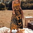 thumbnail image 2 of Tiger Animal Graffiti Design Sleeveless Dress Woman Fashion Long Dresses Women's Summer Suit Dress 2025, 2 of 7