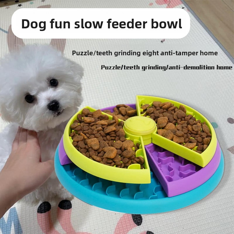TL New Dog Puzzle Three-Layer Slow Feeding Rotating Intelligence-Developing Slow Feeding Bowl