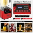 thumbnail image 3 of Fichiouy 2.2L Commercial Blender Soundproof Cover Fruit Juicer Smoothie Mixer with Soundproof Cover Red 2200W, 3 of 9