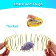thumbnail image 3 of 8 Pcs Cat Spring Balls Stretchable Cat Springs Toys Interactive Cat Toys Rolling Cat Balls Colorful Playful Coils Spring Action Toy Caged Rats for Kitten Cat Pet Supplies Indoor Play (Random Color）, 3 of 7