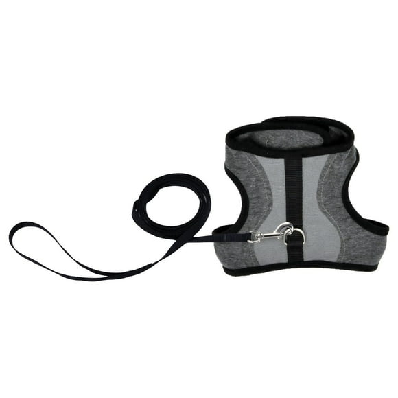 Pet Attire Adjustable Cat Wrap Harness & 6' Leash Cat Combo