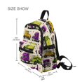 thumbnail image 3 of FORMRS Kids School Backpack with Front Zippered Pocket 12" Student Travel Daypack, Truck Stars Pattern, 3 of 6