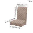 thumbnail image 3 of 2 Pack - Chair Cover Set of 2 - Thickened Jacquard Fabric, Elastic & Retractable Design, Dirtproof Protection, Polyester Material, Khaki, JKODE, 3 of 9