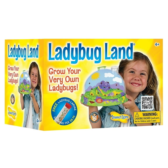 Insect Lore Ladybug Land Growing Kit Habitat with Voucher for Live Larvae