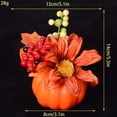 thumbnail image 4 of 4 Pack Artificial Pumpkin Halloween Thanksgiving Decor Faux Berry Sunflower Home Table Decoration Set, 4 of 10