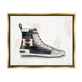 thumbnail image 3 of Stupell Industries Glam Snake Embossed Sneaker Illustration Fashion Forward Metallic Gold Framed Floating Canvas Wall Art, 24x30, by Ziwei Li, 3 of 5