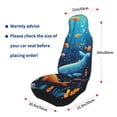 thumbnail image 4 of Sigee Whimsical Underwater Fantasy for Universal Car Seat Covers, Premium Car Seat Protector Set for Cars, SUVs, Trucks, 4 of 7