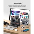 thumbnail image 2 of Belkin USB-C Hub - 6-in-1 Multi-Port Adapter Dock with 4K HDMI, USB-C 100W PD Pass-Through Charging, 2X USB-A Ports, Gigabit Ethernet Ports, and SD Slot for MacBook Pro, Air, iPad, Pro, XPS and More, 2 of 7