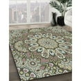 thumbnail image 3 of Ahgly Company Machine Washable Indoor Rectangle Transitional Antique Bronze Green Area Rugs, 8' x 10', 3 of 7