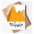 thumbnail image 1 of Egypt Yellow Sphinx Pyrads Sun Wedding Cards Congratulations Greeting Envelopes, 1 of 3