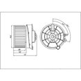 thumbnail image 2 of HVAC Blower Motor Fits select: 2008-2013 NISSAN ROGUE, 2007-2012 NISSAN SENTRA, 2 of 2