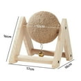 thumbnail image 5 of Rabbit Scratch Toy Ball Bunny Scratcher with Ball Lightweight with Bell Durable Portable Rabbit Sisal Claw of Ball for Kitty Chinchilla Bunnies, 5 of 10