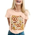 thumbnail image 1 of T-shirts Tendance pour Femmes pour Fête Décontractée et Usage Quotidien Festival de la Bière Graphique Manches Courtes, 1 of 3