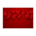 thumbnail image 2 of Valentine's Day Meal Mat Restaurant Table Mat Linen Printed Insulation Mat Western Mat Candlelight Dinner Decoration 18x12in, 2 of 6