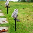 thumbnail image 4 of PLINVON Outdoor Solar Light, Hand-Sprayed Paint Owls Shape Decorative Garden Stakes,Solar Powered Led Lamp Waterproof for Walkway Yard Lawn Landscape, 2Pack, 4 of 7