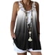 thumbnail image 4 of Blusa sin mangas con estampado de tinte anudado y tirantes informales a la moda de encaje para mujer Pompotops  qyievc2213, 4 of 7
