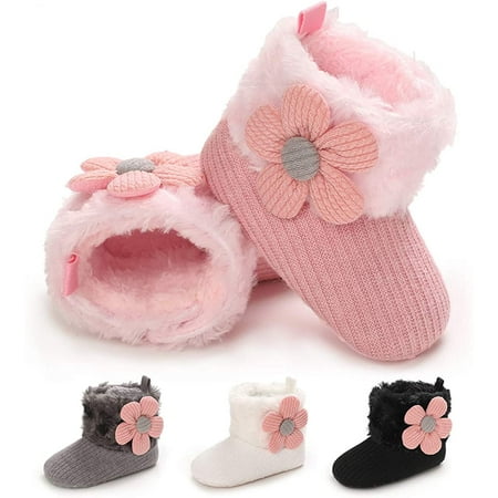 

Infant Baby Boys Girls Boots Premium Soft Sole Anti-Slip Warm Winter Snow Boots Newborn Crib Shoes