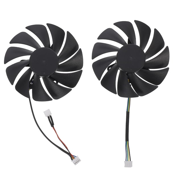 KAKOWELY 1 par de enfriadores de GPU de repuesto compatibles con el ventilador de refrigeración de GPU PLA09215B12H