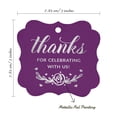 thumbnail image 7 of Inkdotpot Pack Of 100 Thanks For Celebrating With Us Bridal Shower-Baby Shower-Retirement-Wedding-Birthday Paper Tags DIY Craft Bracket Shape Real Silver Foil Hang Tags, 7 of 7