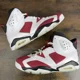 thumbnail image 4 of Ni - ke Jordan 6 Retro OG Mid Carmine 2021 Size 11 CT8529-106 Red White Men’s Shoes Rare, 4 of 5