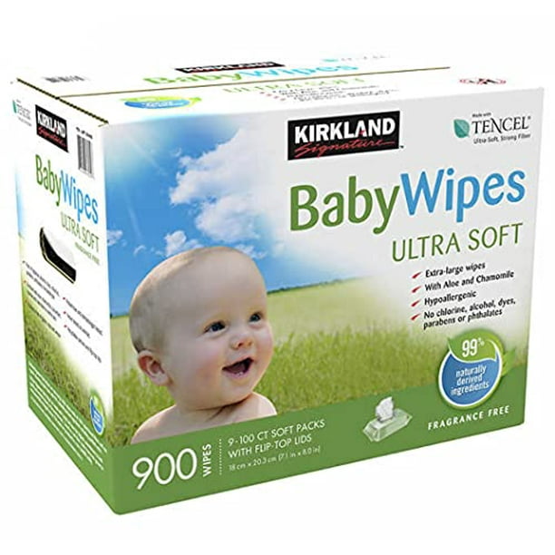 Kirkland Signature Baby Wipes 900 Count