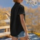 thumbnail image 4 of Vestidos Casuales Para Mujer, Blusas De Mujer De Moda Blusa holgada de color liso con cuello para mujer, manga larga, informal, para trabajo, con bolsillo, 4 of 9