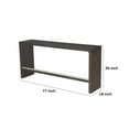 thumbnail image 5 of Jose 77 Inch Modern Office Table, 3 Seater, USB Chargers, Basalt Gray, 5 of 5