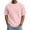 Pink, variant on Men's Waffle Knit Short Sleeve Crewneck T-Shirt Lightweight Casual Tee Soft Textured Pullover Top for Daily Summer Fashion Beige L