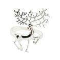thumbnail image 7 of harmtty Napkin Ring Christmas Deer Pattern Sturdy Alloy Wedding Center Napkin Circle for Bar, 7 of 7