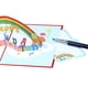 thumbnail image 2 of Spectrum Themed 3D Pliable Greeting Card Artisanal Paper Engineering Art For Birthdays And Anniversaries, 2 of 4