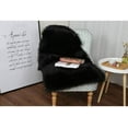 thumbnail image 4 of Gseagtia TucKer Faux Lammfell Schaffell Teppich Lammfellimitat Teppich Longhair Fell Optik Nachahmung Wolle Bettvorleger Sofa Matte (Schwarz), 4 of 6