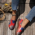 thumbnail image 4 of Hoshose Nouvelles Sandales d'Été Mode pour Femmes Bout Rond Style Ethnique Décontracté à Enfiler Chaussures Plates pour Femmes, 4 of 9