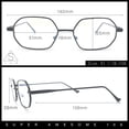thumbnail image 3 of Hipster Metal Octagonal Double Bridge Blue Light Filtering Computer Glasses, 3 of 8