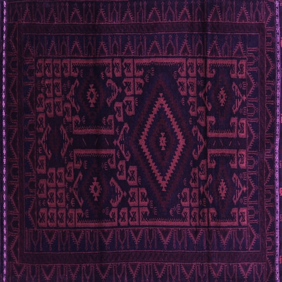 Ahgly Company Indoor Square Persian Purple Traditional Area Rugs, 3' Square