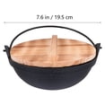thumbnail image 3 of 1 Ensemble de Casseroles en Fonte pour Camping, Batterie de Cuisine Suspendue avec Couvercle, 3 of 7