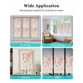 thumbnail image 6 of Window Privacy Film Cherry Blossoms Stained Glass Window Film Decorative Sun Block Window Cover Spring Pastoral Botanical Flowers Window Clings Static Adhesive Sticker for Bathroom 23.6"x59", 6 of 7